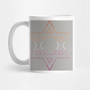 Jewish Lesbian Pride Mug